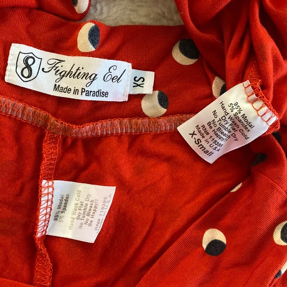 ❤️ Fighting Eel Red Moon Pattern Set Size XS - Picture 11 of 12